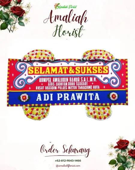 Papan Bunga Ucapan Selamat Venue Wedding Puncak